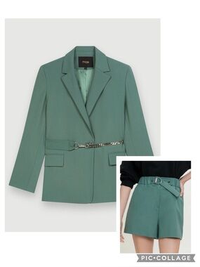 Maje blazer shorts suit set